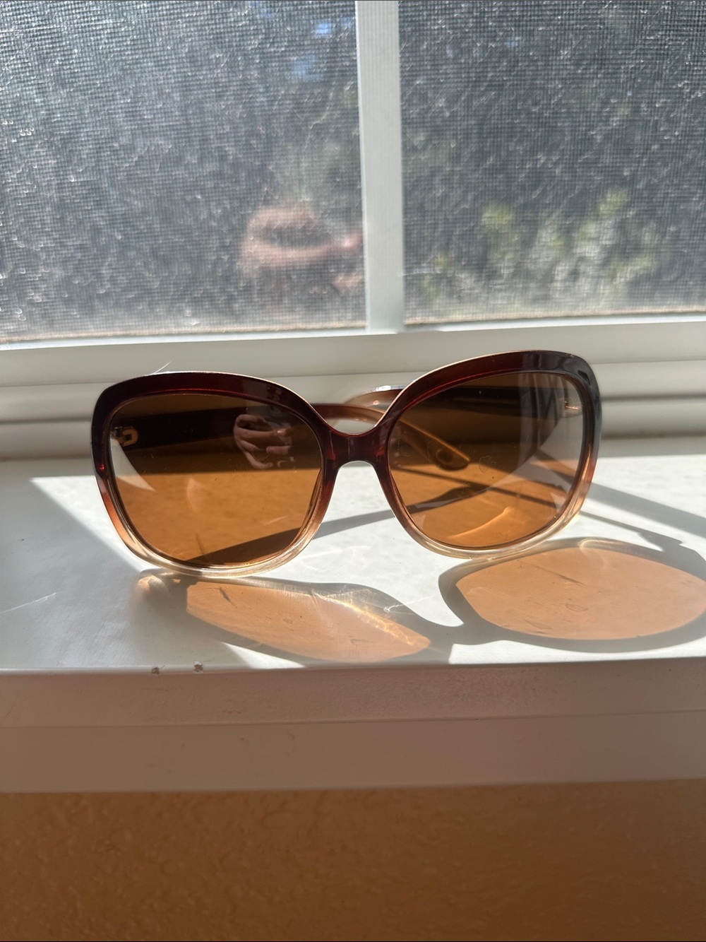 Oversized Brown Gradient Women’s Sunglasses